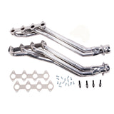 Fits 2005-2010 Mustang GT 1 5/8 Long Tube Exhaust Headers-Silver-16410 for 2005-2010 Ford Mustang polished