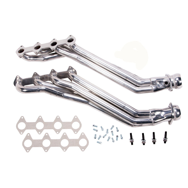 Fits 2005-2010 Mustang GT 1 5/8 Long Tube Exhaust Headers-Silver-16410 for 2005-2010 Ford Mustang polished