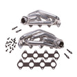 Fits 2005-2010 Mustang GT 1-5/8 Shorty Tuned Length Headers-Silver-16120 ceramic coated polished