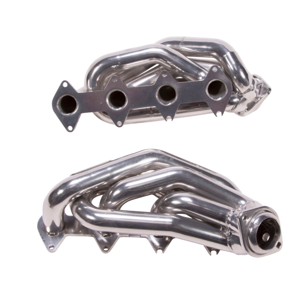 Fits 2005-2010 Mustang GT 1-5/8 Shorty Tuned Length Headers-Silver-16120 ceramic coated polished