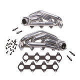 Fits 2005-2010 Mustang GT 1-5/8 Shorty Tuned Length Headers-Silver-16120 ceramic coated polished