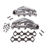 Fits 2005-2010 Mustang GT 1-5/8 Shorty Tuned Length Headers-Silver-16120 ceramic coated polished