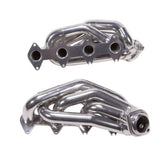 Fits 2005-2010 Mustang GT 1-5/8 Shorty Tuned Length Headers-Silver-16120 ceramic coated polished