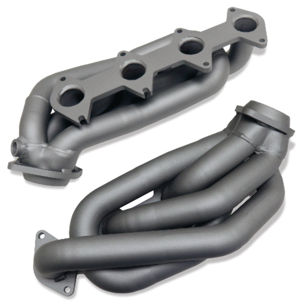 Fits 2005-2010 Mustang GT 1-5/8 Shorty Tuned Length Headers-Titanium-1612 ceramic coated polished