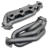 Fits 2005-2010 Mustang GT 1-5/8 Shorty Tuned Length Headers-Titanium-1612 ceramic coated polished