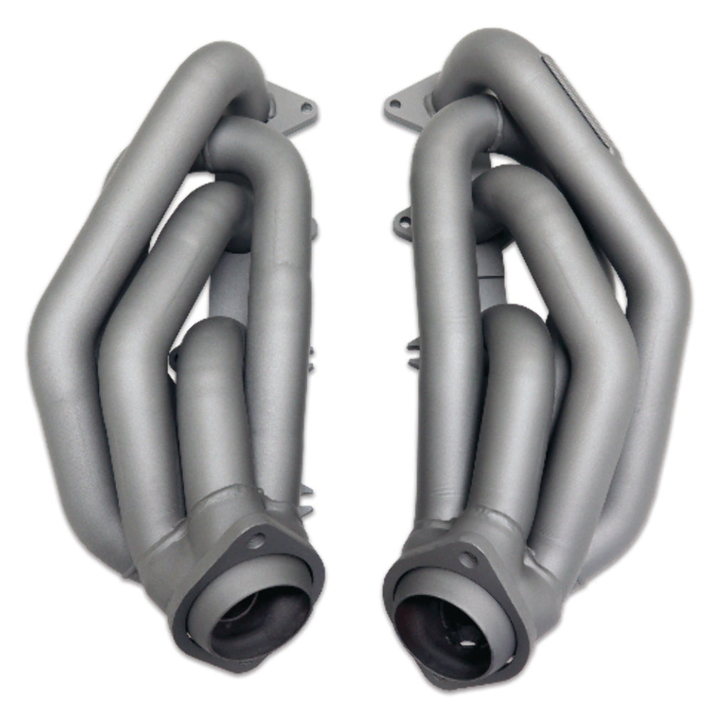 Fits 2005-2010 Mustang GT 1-5/8 Shorty Tuned Length Headers-Titanium-1612 ceramic coated polished