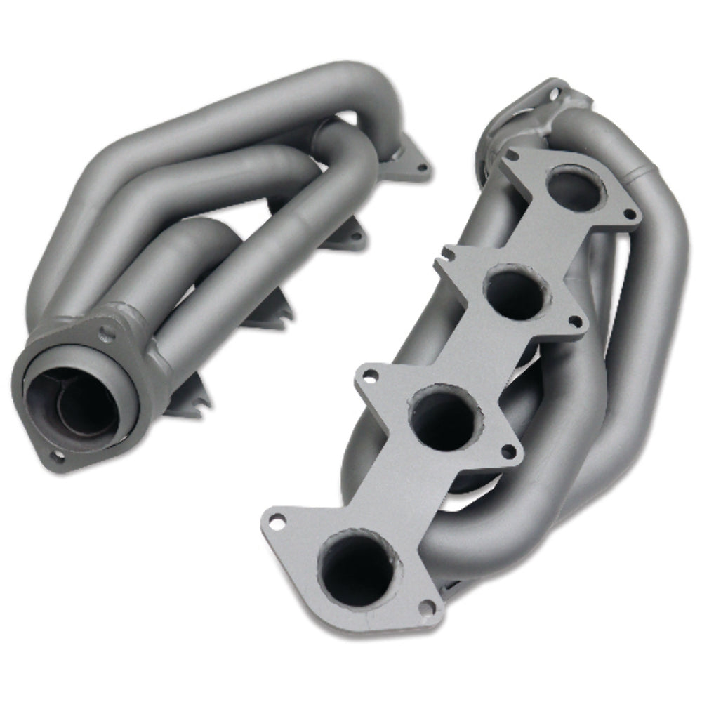 Fits 2005-2010 Mustang GT 1-5/8 Shorty Tuned Length Headers-Titanium-1612 ceramic coated polished