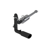MBRP cat-back exhaust system fits 2005-2013 Toyota Tacoma single exit aluminized steel black coated S5326BLK