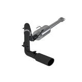 MBRP cat-back exhaust system fits 2005-2013 Toyota Tacoma single exit aluminized steel black coated S5326BLK