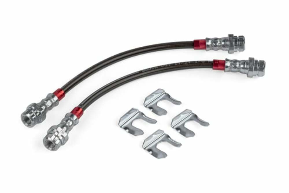 Fits 2006-09 A3 Quattro Audi Braided S/S Brake Lines Rear Set and VW stainless steel polished
