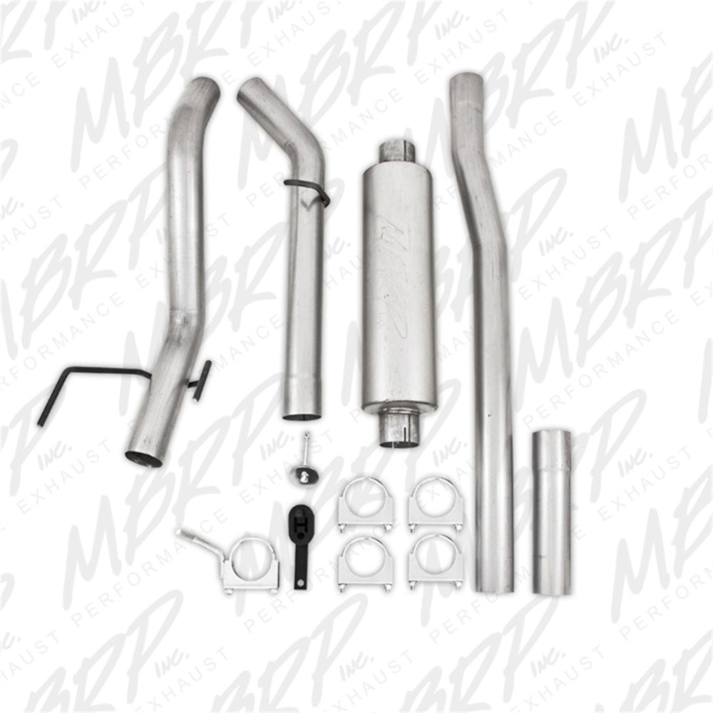 MBRP cat-back exhaust system fits 2006-2007 Dodge Ram 3500 single side exit aluminized steel S5148P 3 inch inlet/outlet