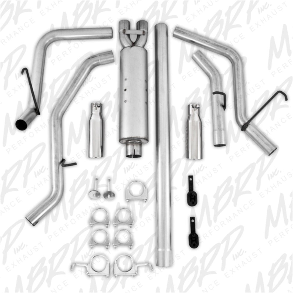 MBRP cat-back exhaust system fits Dodge Ram 1500 aluminized steel S5128AL 2 inch inlet/outlet