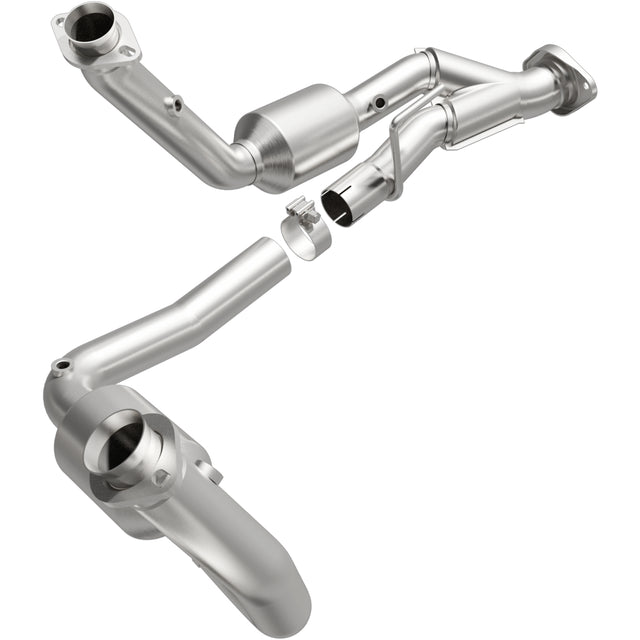 MagnaFlow direct-fit catalytic converter fits Fits 2006 Jeep Commander Compliant stainless steel CARB compliant