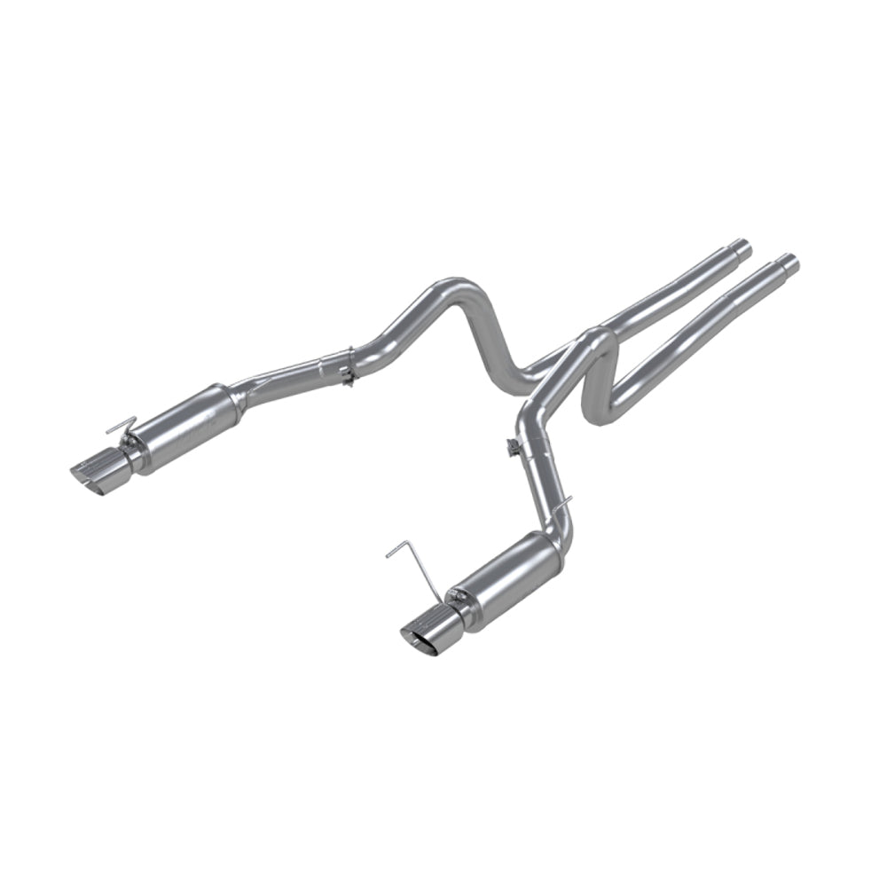 MBRP cat-back exhaust system fits 2007-2010 Ford Mustang dual split rear exit aluminized steel S7270AL