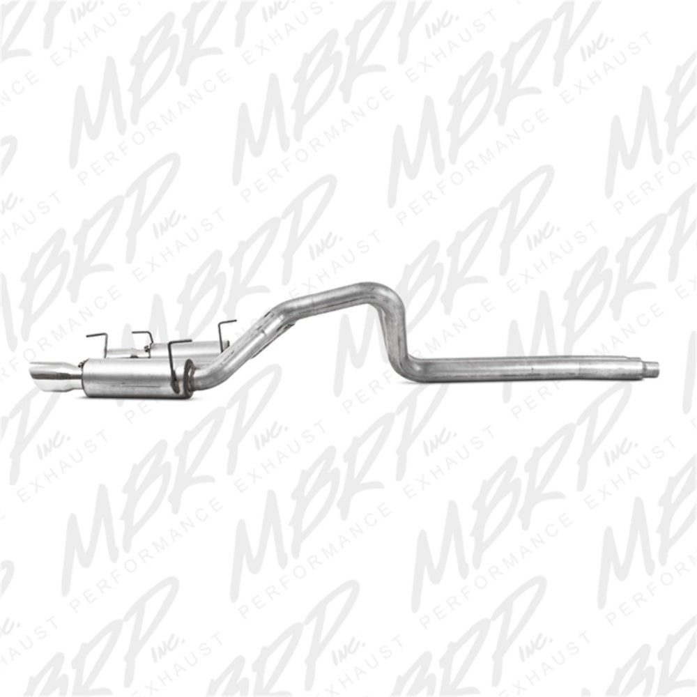 MBRP cat-back exhaust system fits 2007-2010 Ford Mustang dual split rear exit aluminized steel S7270AL