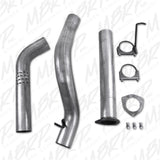 MBRP filter-back exhaust system fits 2007-2010 Chevy Silverado 3500 single side exit aluminized steel S6026P 4 inch inlet/outlet