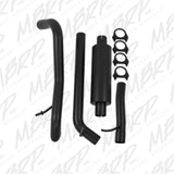 MBRP performance muffler fits 2007-2011 Jeep Wrangler aluminized steel S5514BLK