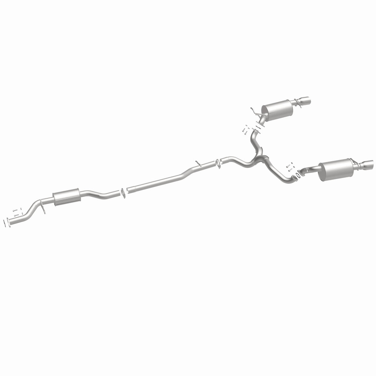 Fits 2007-2015 Mazda CX-9 Direct-Fit Replacement Exhaust System 106-0837 aluminized steel