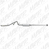 MBRP cat-back exhaust system fits Chevy Silverado 1500 aluminized steel S5038AL