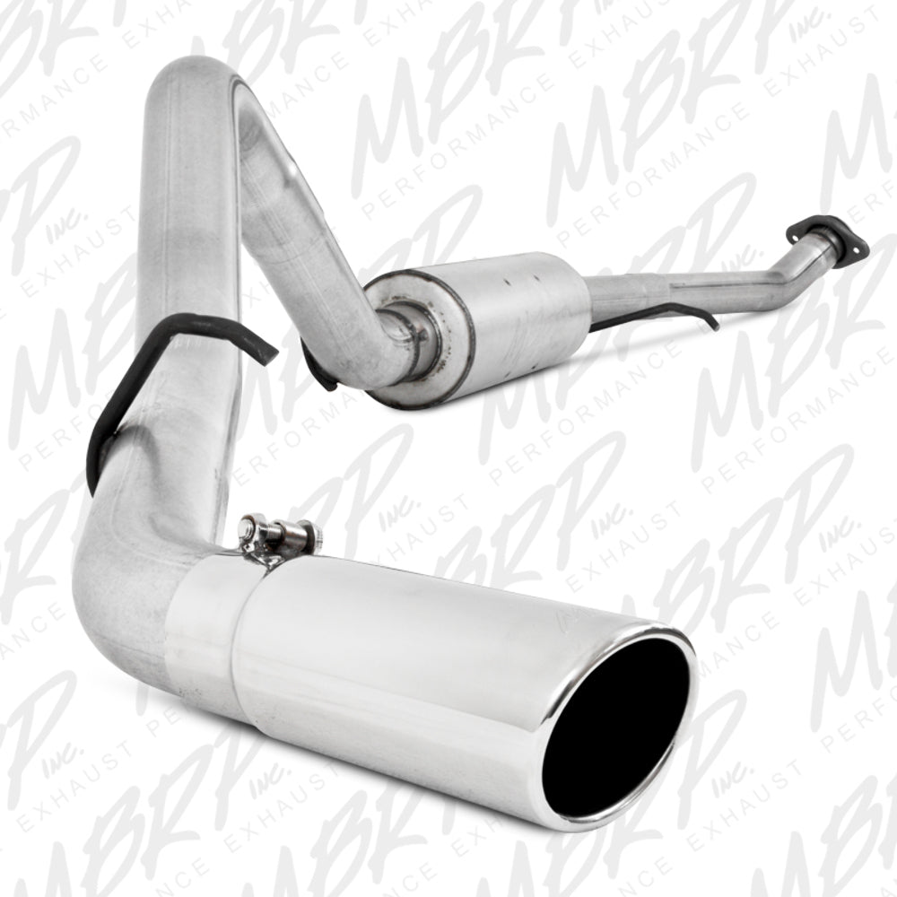 MBRP cat-back exhaust system fits 2003-2006 Chevy Silverado 1500 single side exit aluminized steel S5014AL 3 inch inlet/outlet
