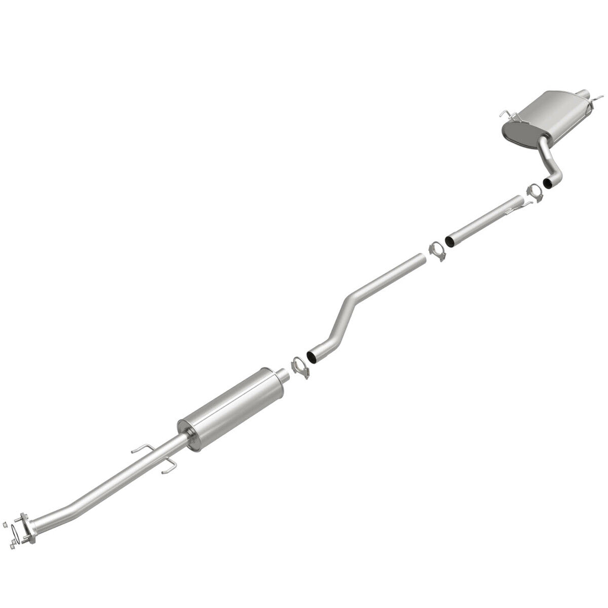 Fits 2008-2012 Honda Accord 2.4L Direct-Fit Replacement Exhaust System 106-0362 aluminized steel