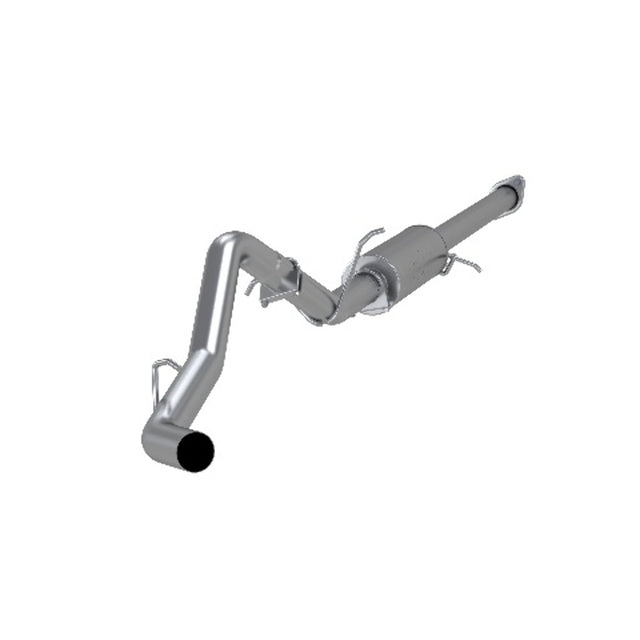 MBRP cat-back exhaust system fits Chevy Silverado 1500 single side exit aluminized steel S5036P 3 inch inlet/outlet