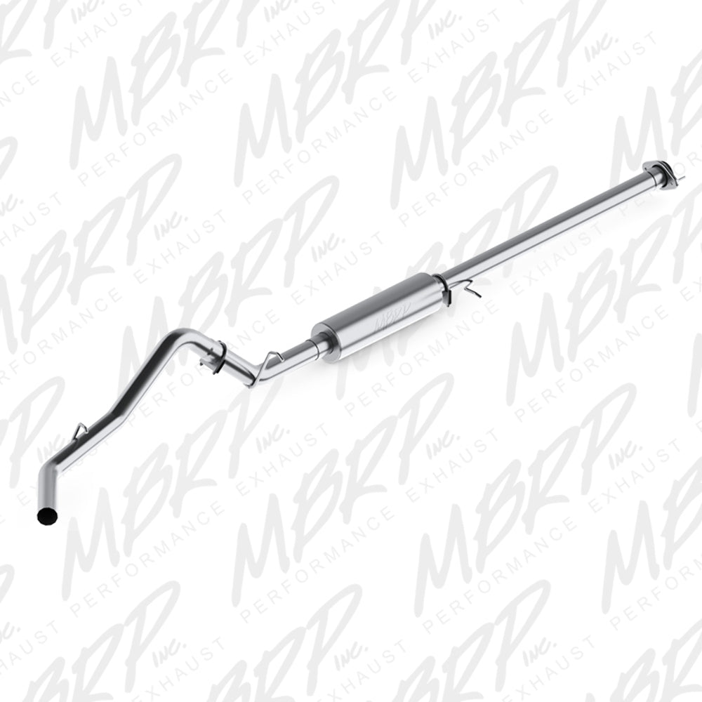 MBRP cat-back exhaust system fits Chevy Silverado 1500 single side exit aluminized steel S5036P 3 inch inlet/outlet