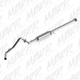 MBRP cat-back exhaust system fits Chevy Silverado 1500 single side exit aluminized steel S5036P 3 inch inlet/outlet