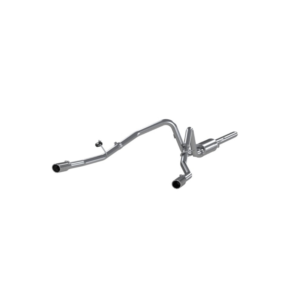 MBRP cat-back exhaust system fits Ford F-150 dual split rear exit Armor Plus Series T409 stainless steel S5202409 2 inch inlet/outlet