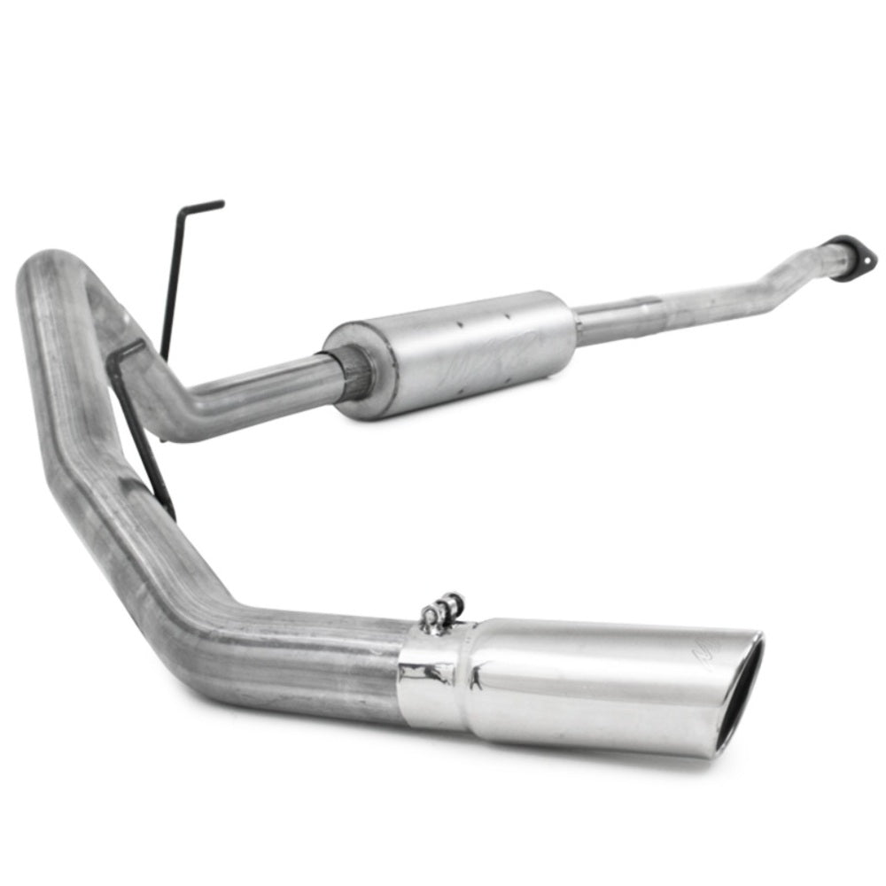 MBRP cat-back exhaust system fits 2009-2010 Ford F-150 single side exit aluminized steel S5210AL 3 inch inlet/outlet