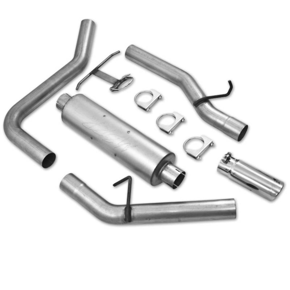 MBRP cat-back exhaust system fits 2009-2010 Ford F-250 single side exit aluminized steel S5216AL 3 inch inlet/outlet