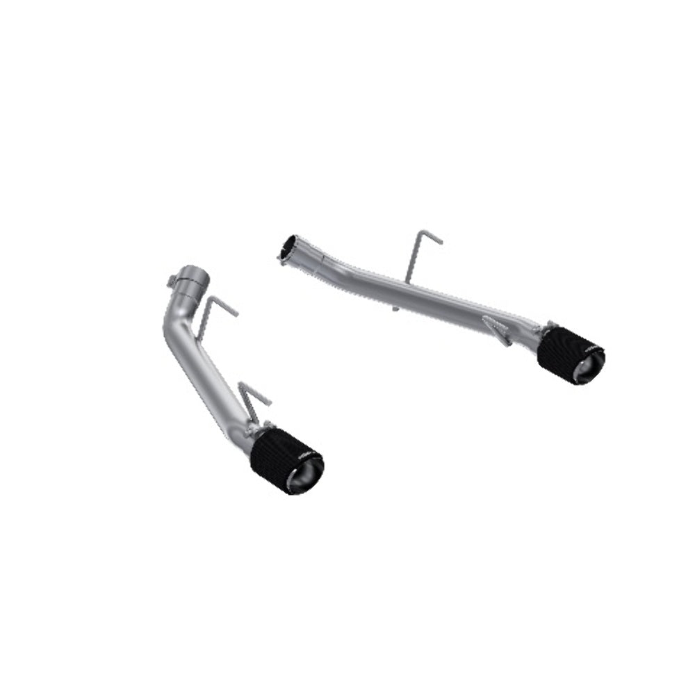 t Fits 2009-2010 Ford Mustang 2 1/2in. Dual Axle Back; T304 with CF Tips-S72023CF MBRP Exhaust