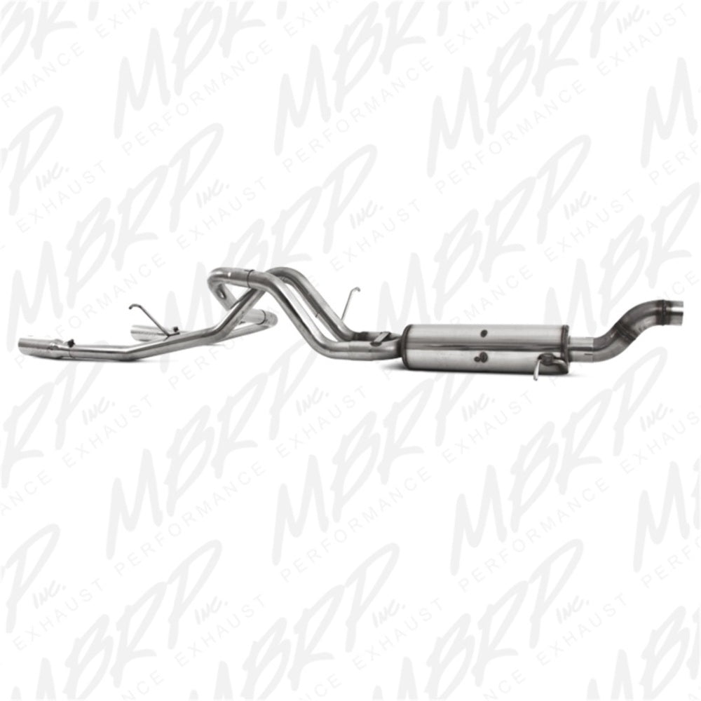 MBRP cat-back exhaust system fits 2009-2012 Chevy dual rear exit Armor Plus Series T409 stainless steel S5074409 2 inch inlet/outlet