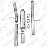 MBRP cat-back exhaust system fits 2009-2013 Chevy single side exit Armor Plus Series T409 stainless steel S5060409 3 inch inlet/outlet