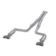 MBRP cat-back exhaust system fits 2009-2014 Dodge Challenger dual split rear exit Armor Plus Series T409 stainless steel S7104409 3 inch inlet/outlet