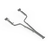 MBRP cat-back exhaust system fits 2009-2014 Dodge Challenger dual split rear exit Armor Plus Series T409 stainless steel S7104409 3 inch inlet/outlet