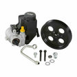 Hooker performance muffler black aluminum fits-2009-2022-dodge-ram-1500-5-7l-w-accessory-drive-power-steering-kit-97-384