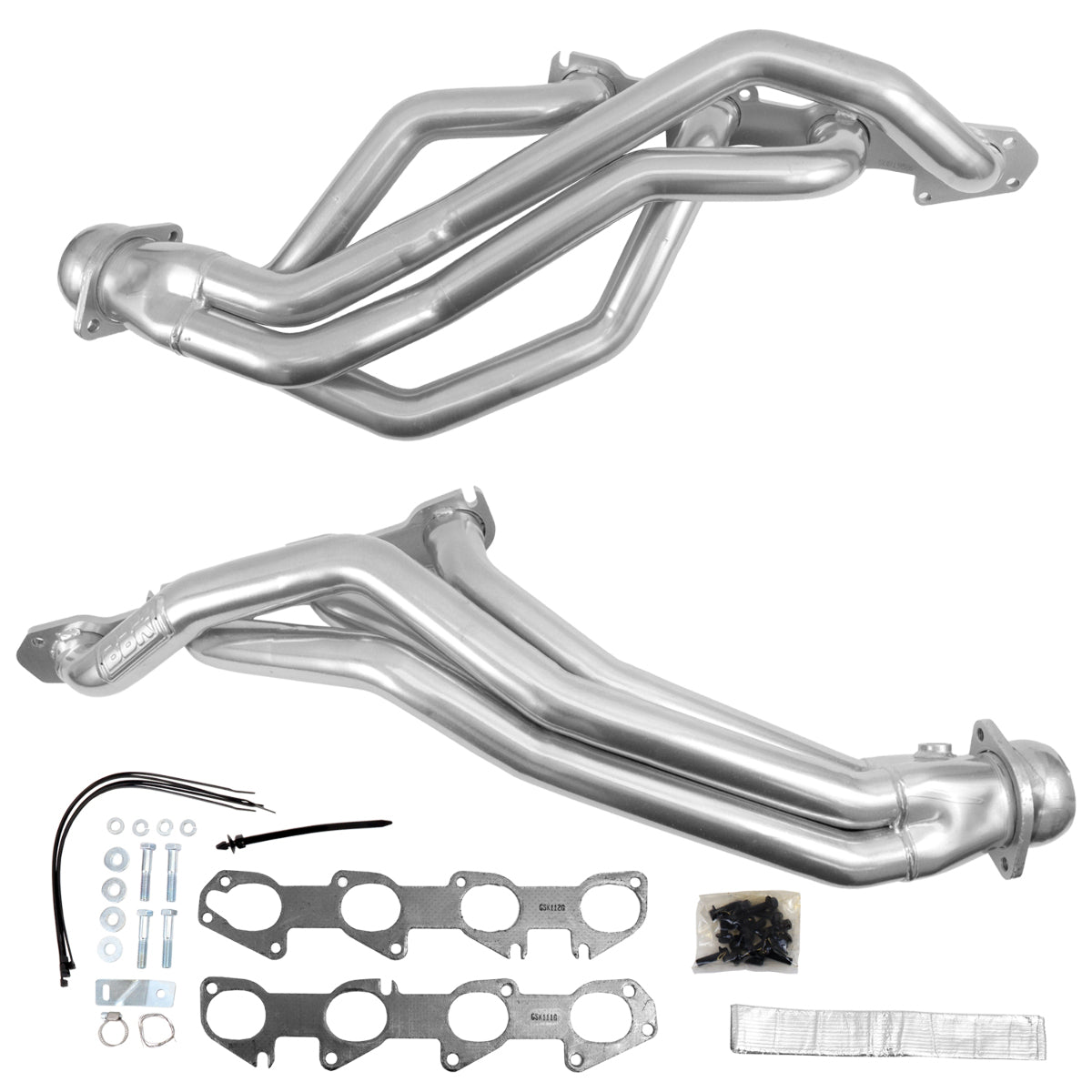 t Fits 2009-2024 Ram 1500 Hemi 5.7L 1-3/4 Long Tube Exhaust Headers-Silver-19500 BBK Performance