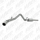 MBRP cat-back exhaust system fits 2010-2013 Chevy Silverado 1500 single side exit aluminized steel S5054AL 3 inch inlet/outlet