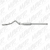MBRP cat-back exhaust system fits 2010-2013 Chevy Silverado 1500 single side exit aluminized steel S5054AL 3 inch inlet/outlet