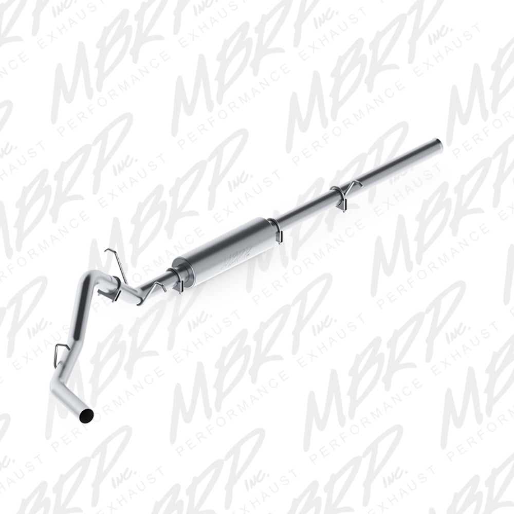 MBRP cat-back exhaust system fits 2010-2013 Chevy Silverado 1500 single side exit aluminized steel S5054P 3 inch inlet/outlet