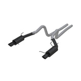 MBRP cat-back exhaust system fits 2011-2014 Ford Mustang dual split rear exit aluminized steel S7258BLK