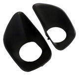 Jeep Fits 2011-2013 WK Grand Cherokee; fog light assembly Bezel Set -68078284K-CRN black