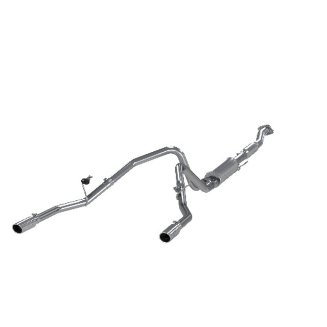 MBRP cat-back exhaust system fits 2011-2014 Ford F-150 dual rear exit aluminized steel S5234AL 2 inch inlet/outlet