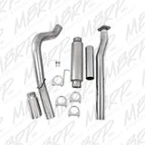 MBRP cat-back exhaust system fits 2011-2014 Ford F-150 single side exit aluminized steel S5248AL 4 inch inlet/outlet