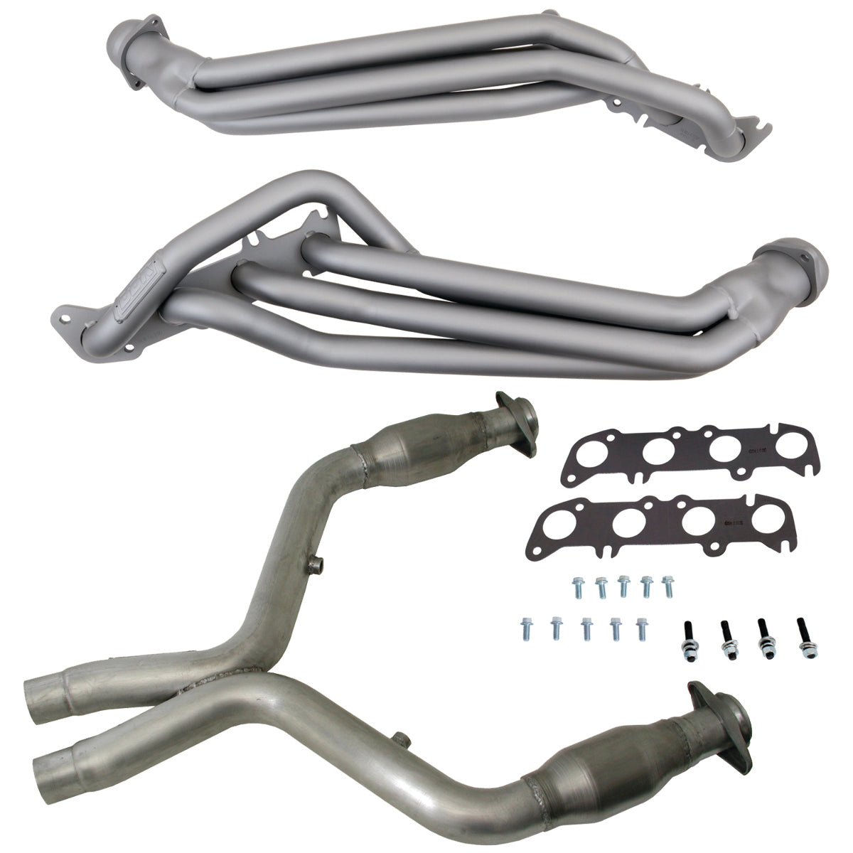 t Fits 2011-2014 Mustang GT 1-3/4 Tube Headers, Short Mid X Pipe w/Converter-16331 BBK Performance