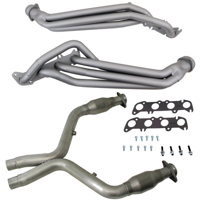 t Fits 2011-2014 Mustang GT 1-3/4 Tube Headers, Short Mid X Pipe w/Converter-16331 BBK Performance