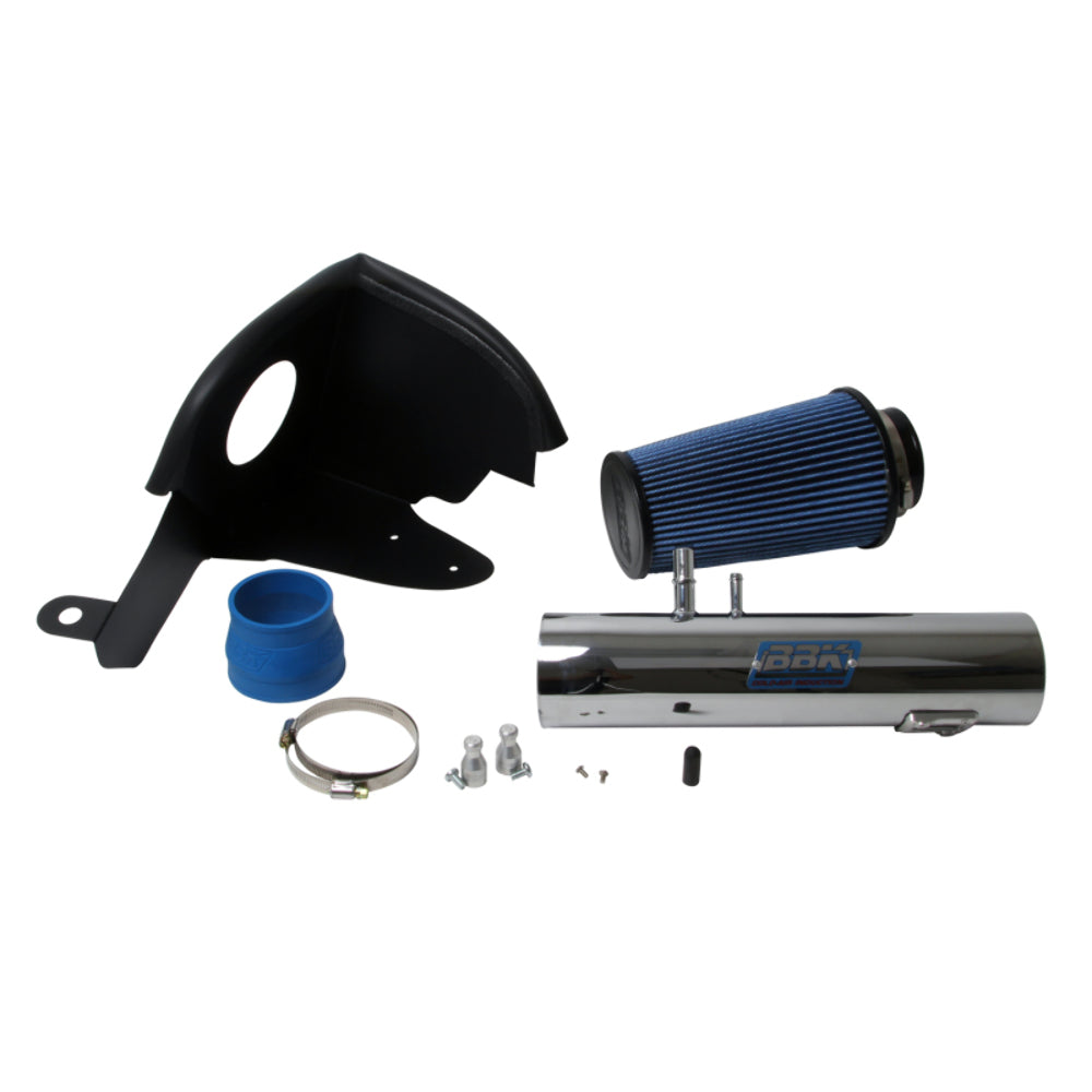 t Fits 2011-2014 Mustang V6 3.7L Cold Air Induction System (Powder Chrome)-1778 BBK Performance