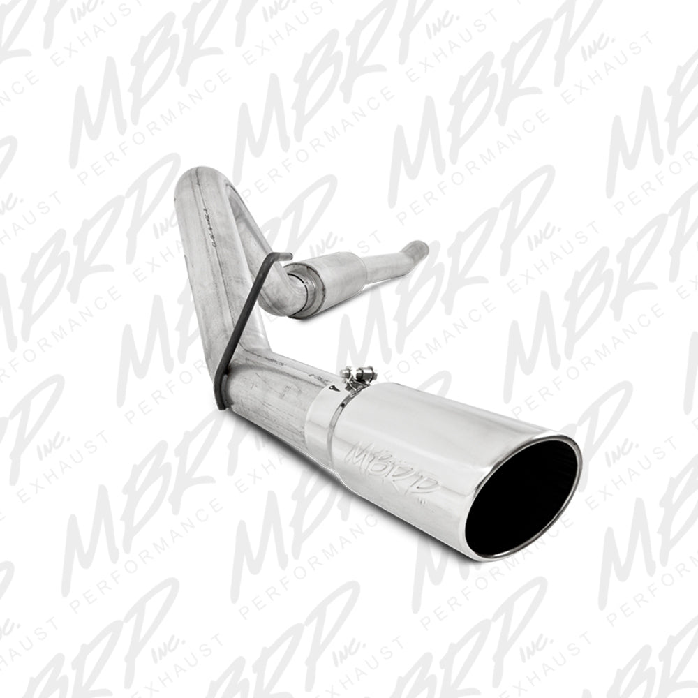MBRP cat-back exhaust system fits 2011-2016 Ford F-250 single side exit aluminized steel S5246AL 4 inch inlet/outlet