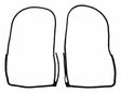 Fits 2011-2021 WK Grand Cherokee; Door Weatherstrip Set -55399214K-CRN